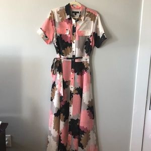 RARE!!! Floor length utility floral dress